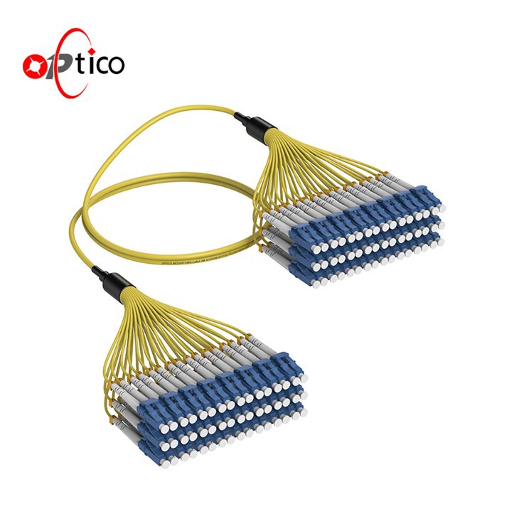 48F LC ke LC Single Mode Fiber Optic Patch Kord