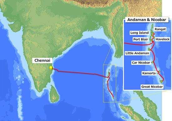 Menghubungkan Chennai dan Kepulauan Andaman, Kabel Optik Kapal Selam Panjang ...