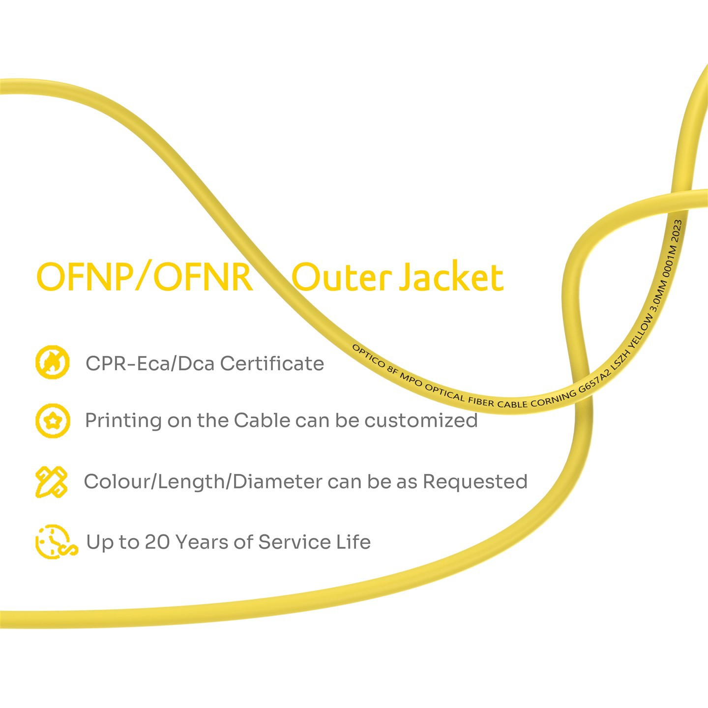 8F MPO-MPO Female Trunk Cable OS2 8F MPO-MPO Female Trunk Cable OS2